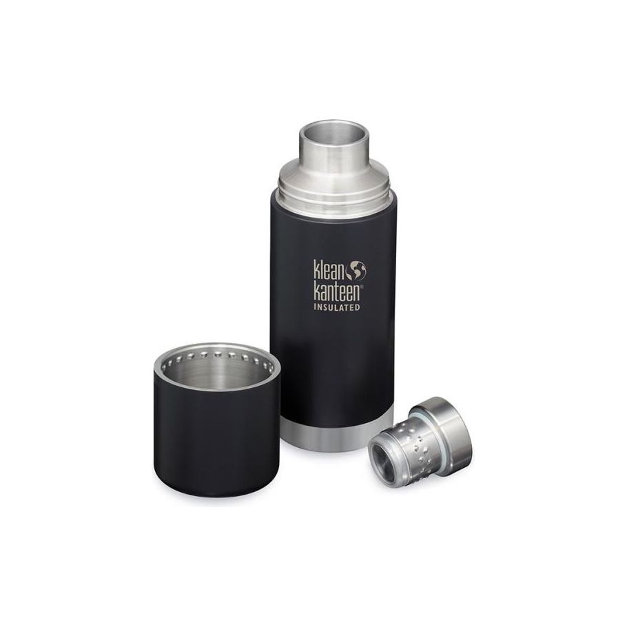 Klean Kanteen Thermosfles TK Matzwart 473ml Shale Zwart