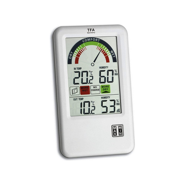 TFA Hygrometer Bel-Air Luchtvochtigheid en Temperatuur Binnen en Buiten