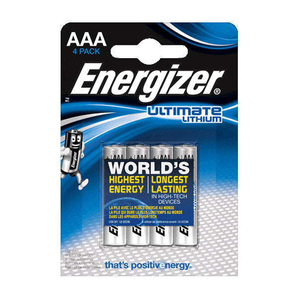 Energizer Ultimate Lithium FR03 AAA Blister 4 stuks