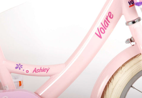 Volare Ashley Kinderfiets - Meisjes - 14 inch - Roze - 95% afgemonteerd