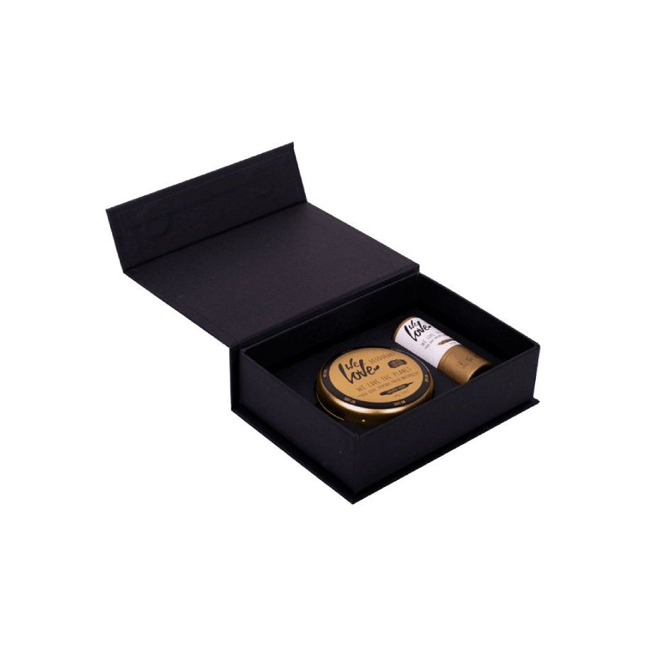 We Love The Planet Cadeauset Golden Glow Deodorant Golden Care Lippenbalsem