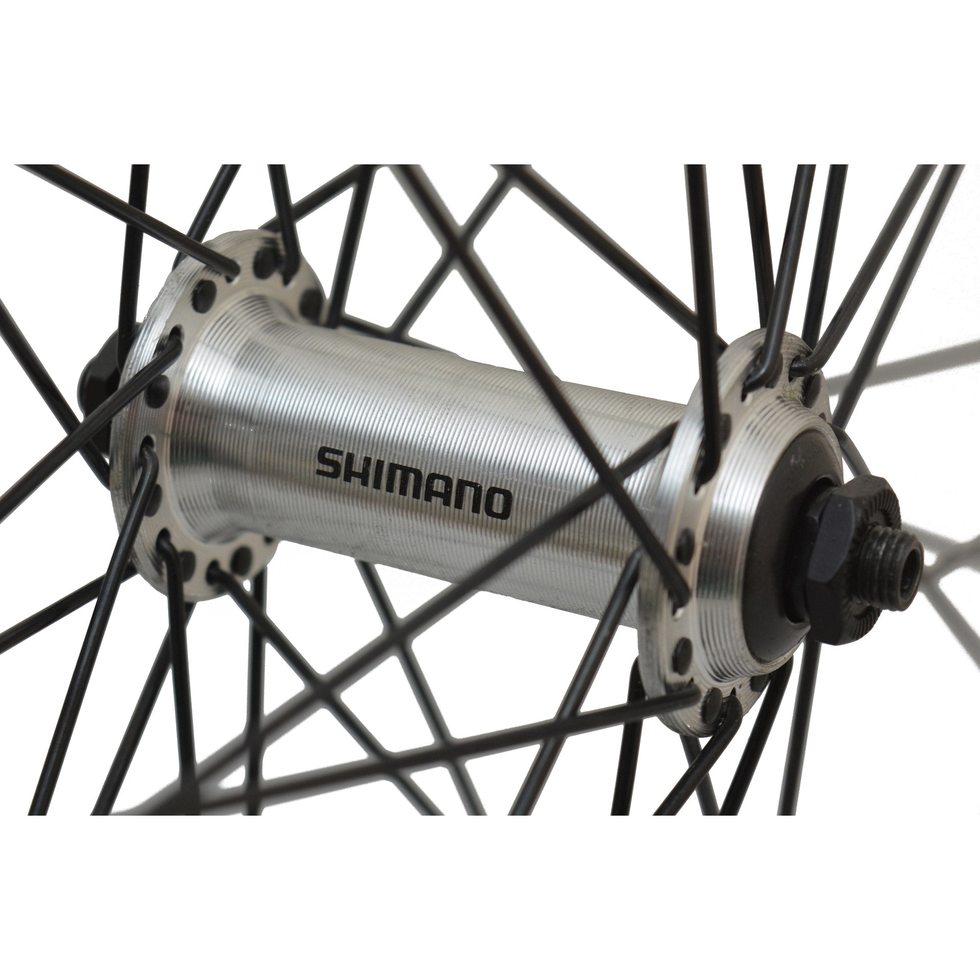 Velox voorwiel 28 m240 9x4 RVS - spaak zwart