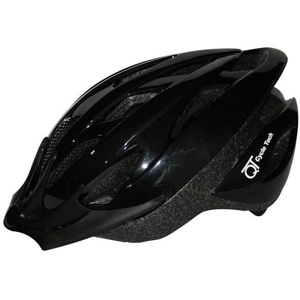 Qt cycle tech helm zwart pearl l 58-62cm