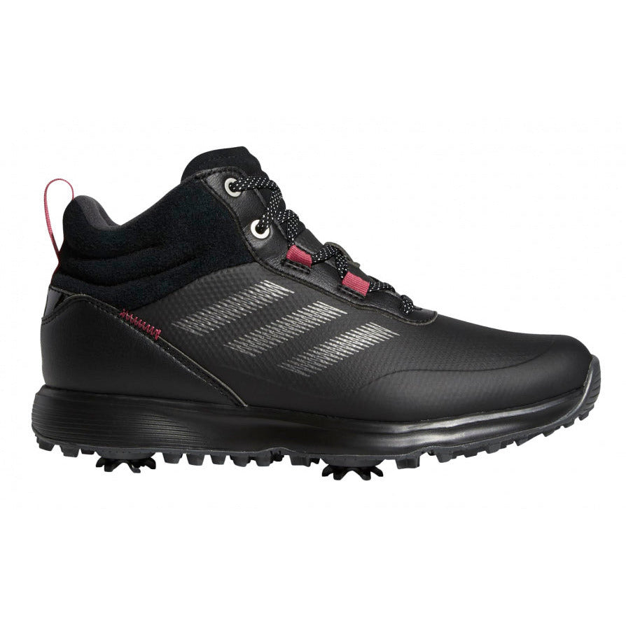 golfschoenen S2G ​​MID-Cut dames leer zwart roze mt 36 2 3