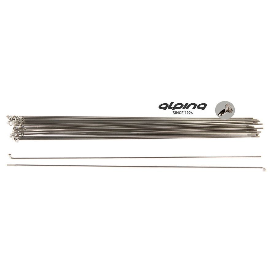 Rayons Alpina en acier inoxydable 14-295 sans mamelon