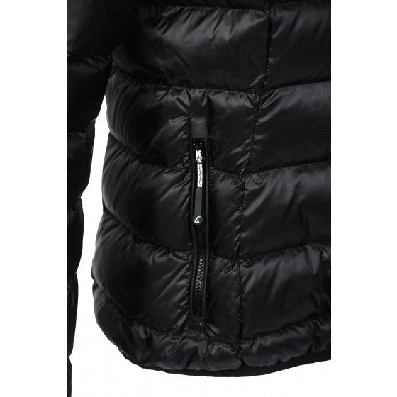 Outdoorjack Helsinki Dames Nylon Dons Zwart maat XS