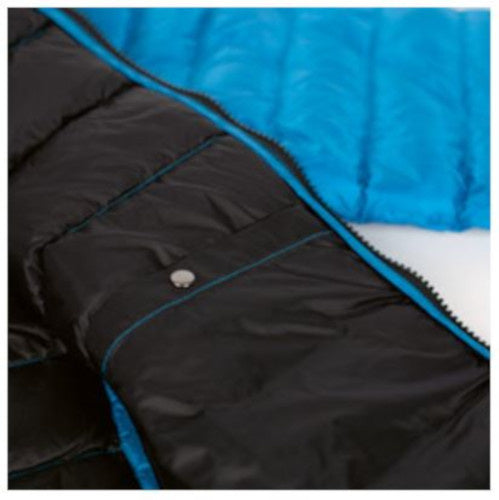 Outdoorjas Glasgow Heren Nylon Blauw Zwart Maat XS