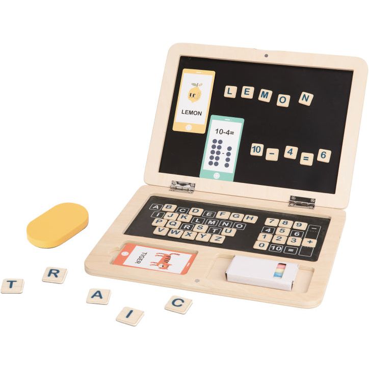 Educatief Houten Speelgoed Laptop 58-delig