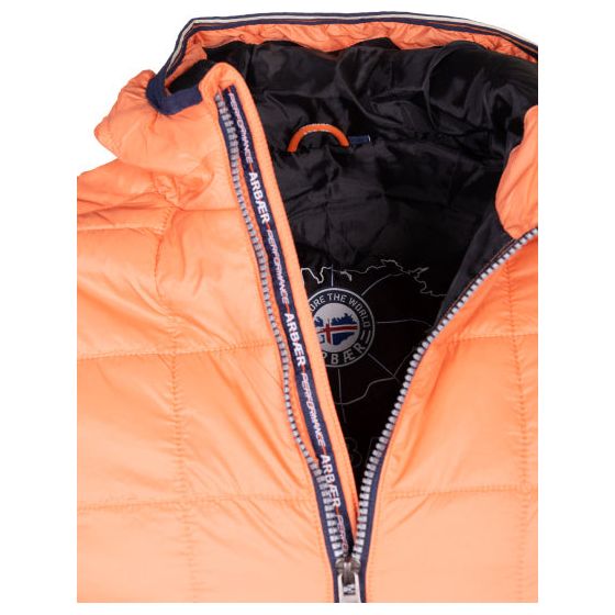 Aaron Padded Jacket Heren Koraaloranje Maat L