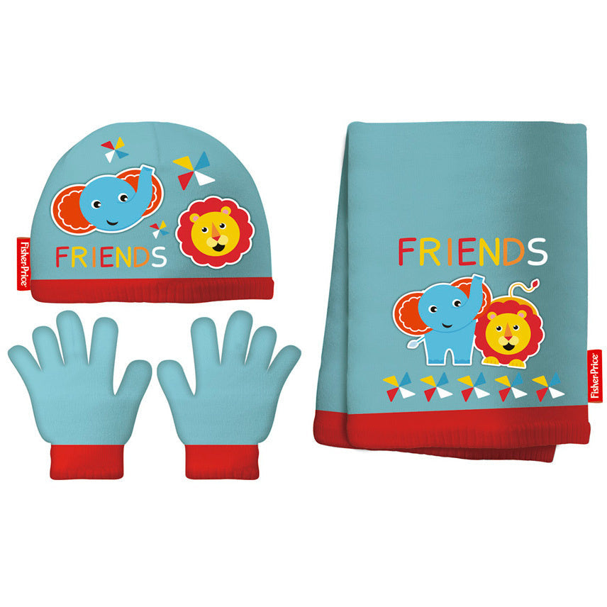 Arditex Accessoiresset junior acryl blauw rood 3-delig one-size