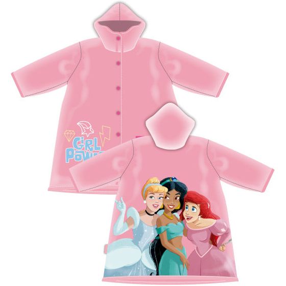 regenjas Princess meisjes PVC lichtroze maat 4 jaar