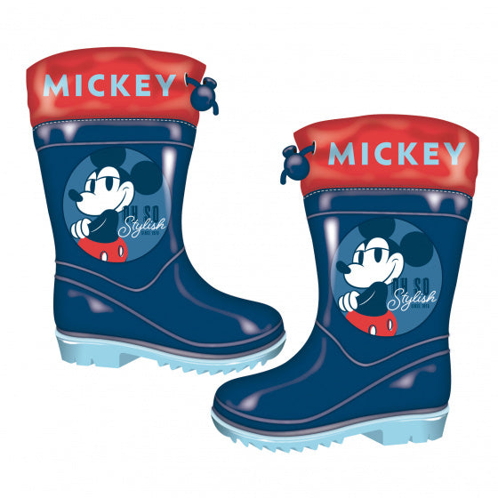 regenlaarzen Mickey Mouse junior PVC donkerblauw maat 32
