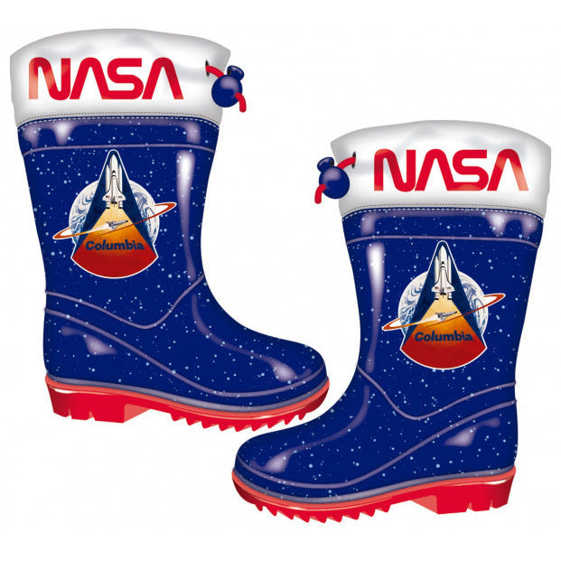 NASA Regenlaarzen Junior PVC Blauw Rood Maat 24