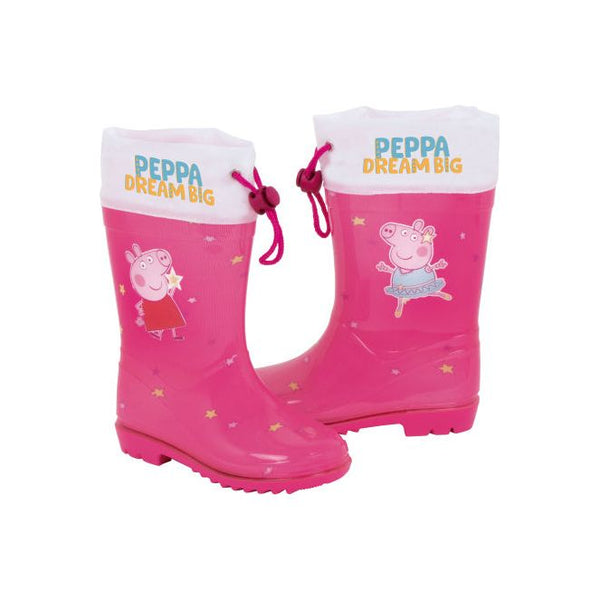 Regenlaarzen Peppa Pig Dream Big PVC roze wit mt 32