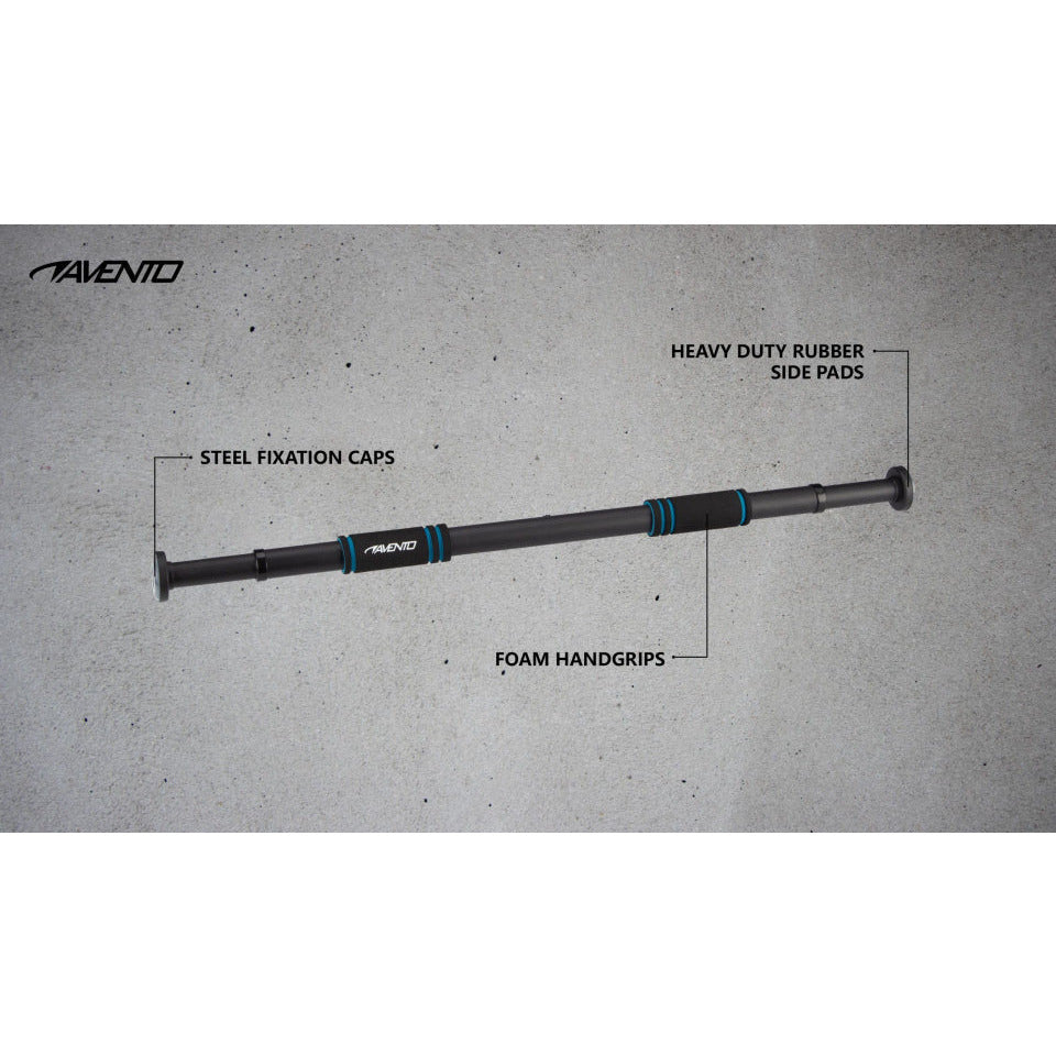 barre de traction montant de porte 65-100 cm acier mousse noir