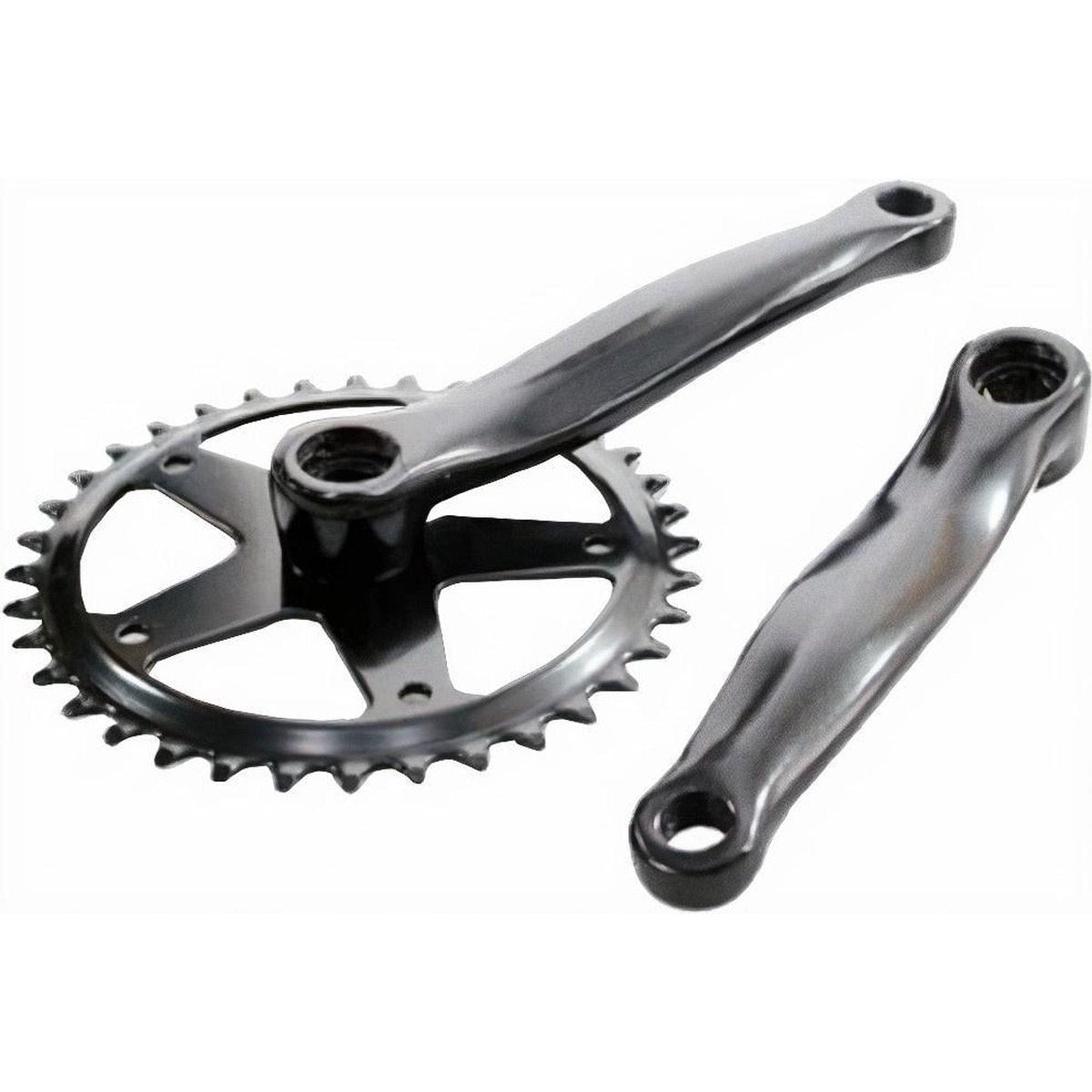 Lasco crankstel 44t 1 8 en 3 32 170mm +3mm mat zwart
