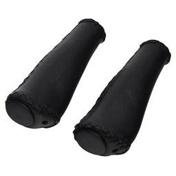 Qt cycle tech handvat set leer 135 mm ergo schroefb blister 0502152