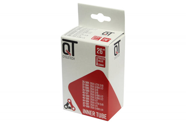Qtcycletech Qt inner tube 26 inch sv12 33mm 26x13 8 37-590 sv 33 mm 2217367
