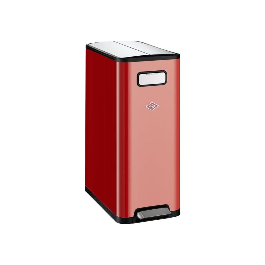 Wesco Prullenbak dubbelmaster rood