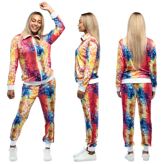 Disco Babe Trainingspak Dames Veelkleurig maat M