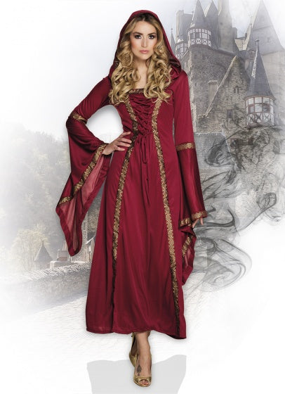 Lady Gwendolyn Kostuum Dames Rood maat 36 38