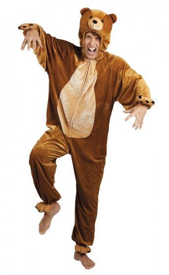 Berenpak Pluche Kostuum tot 1,80 meter Bruin maat M