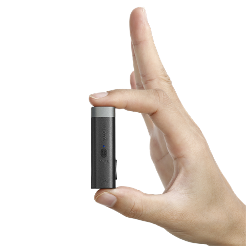 Microphone à pince à cravate Boya 2,4 GHz sans fil BY-WM3D pour iOS