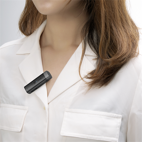 Microphone à pince à cravate Boya 2,4 GHz sans fil BY-WM3U pour USB-C