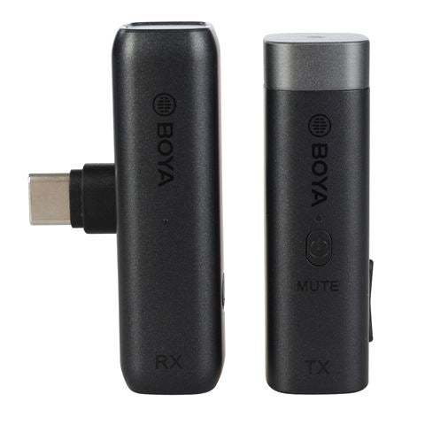 Microphone à pince à cravate Boya 2,4 GHz sans fil BY-WM3U pour USB-C