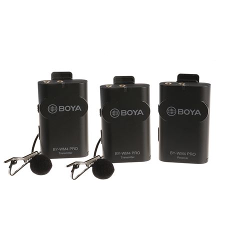 Boya 2.4 GHz Duo Micro Lavalier Sans Fil BY-WM4 Pro-K2