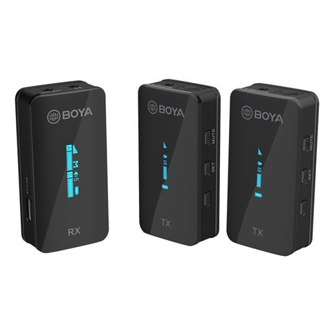 Microphone sans fil ultra-compact Boya 2,4 GHz BY-XM6-S2
