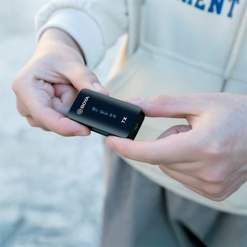 Microphone sans fil ultra-compact Boya 2,4 GHz BY-XM6-S2