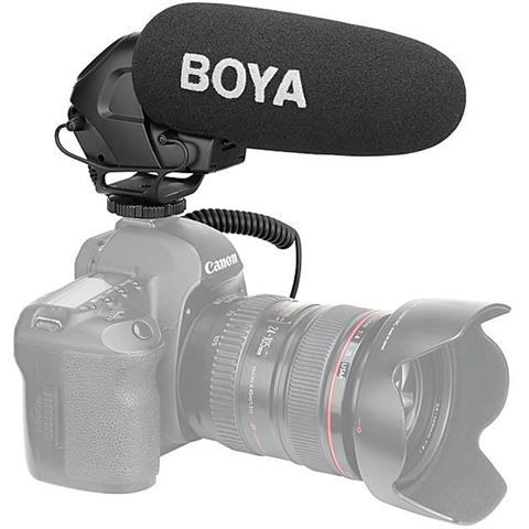 Microphone cible pour fusil de chasse à condensateur Boya BY-BM3031