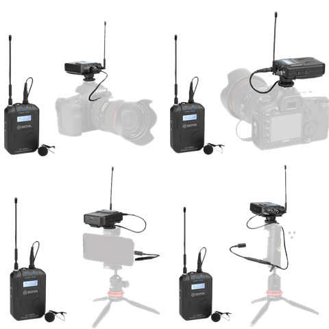 Boya UHF Duo Micro Lavalier Sans Fil BY-WM6S