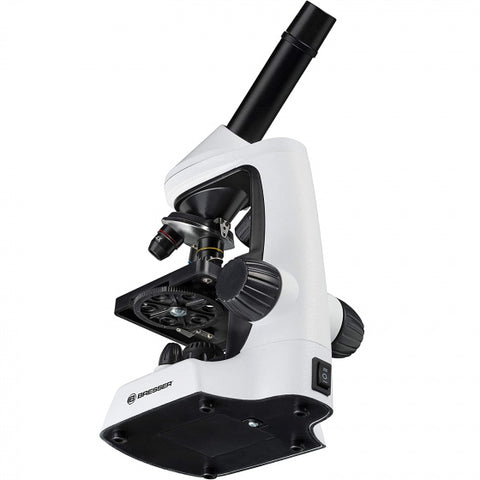 microscoop 40x-2000x junior 30 cm staal wit 8-delig