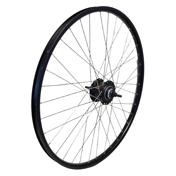 Kgs achterwiel 28 inch 622 zwart zwart RVS nexus 7 schijf centerlock