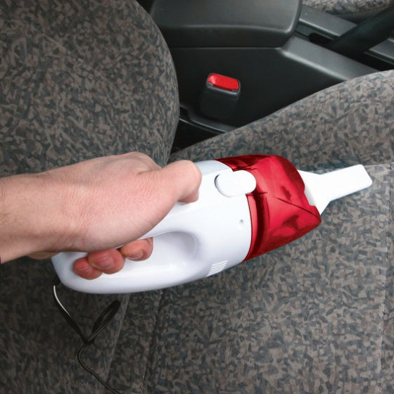 autostofzuiger 12V 60W 36 cm wit rood