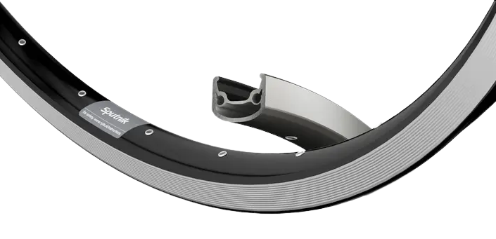 Ryde velg spoetnik r 28 inch (622) cnc 36 gaats zwart