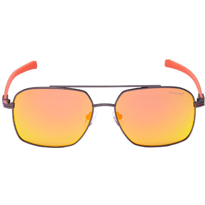 Formula Zonnebril unisex vierkant cat. 4 oranje