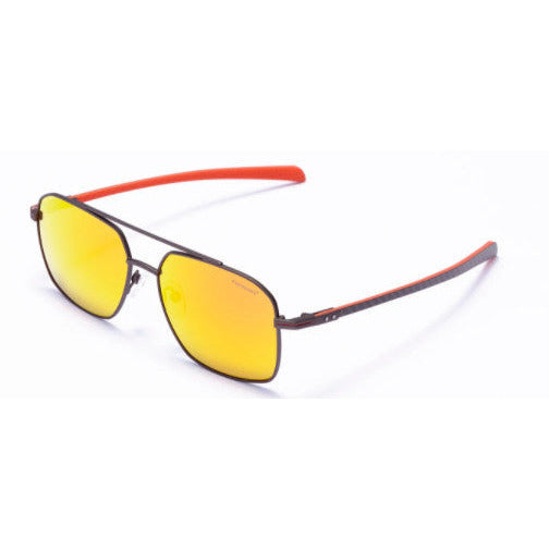 zonnebril unisex vierkant cat. 4 oranje