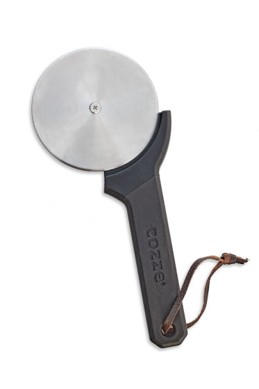 Cozze Pizzasnijder met softgrip 10 cm RVS zwart zilver