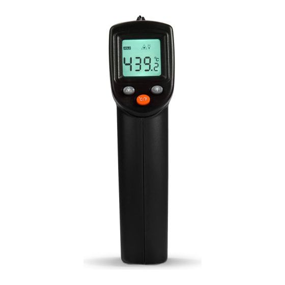 Thermometer infrarood tot 530 °C oranje zwart