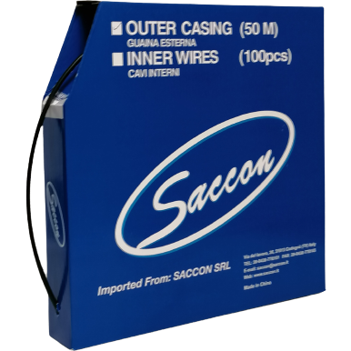 Saccon dx45005c boitier câble externe engrenage 5mm 50 mètres noir