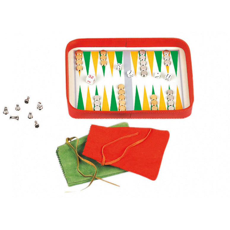 reisspellen set 28 x 24 cm 5-delig oranje groen