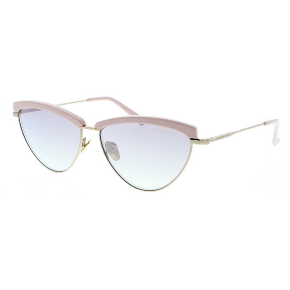 zonnebril DHS207 dames vlinder RVS cat. 3 roze