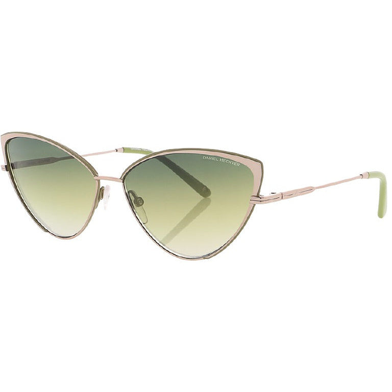 zonnebril DHS232 dames cat-eye cat. 3 staalglas groen