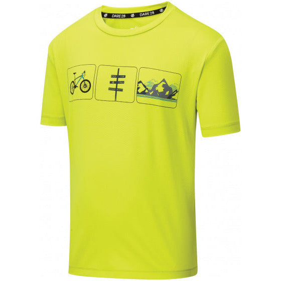 T-shirt Rightful junior polyester lime maat 140