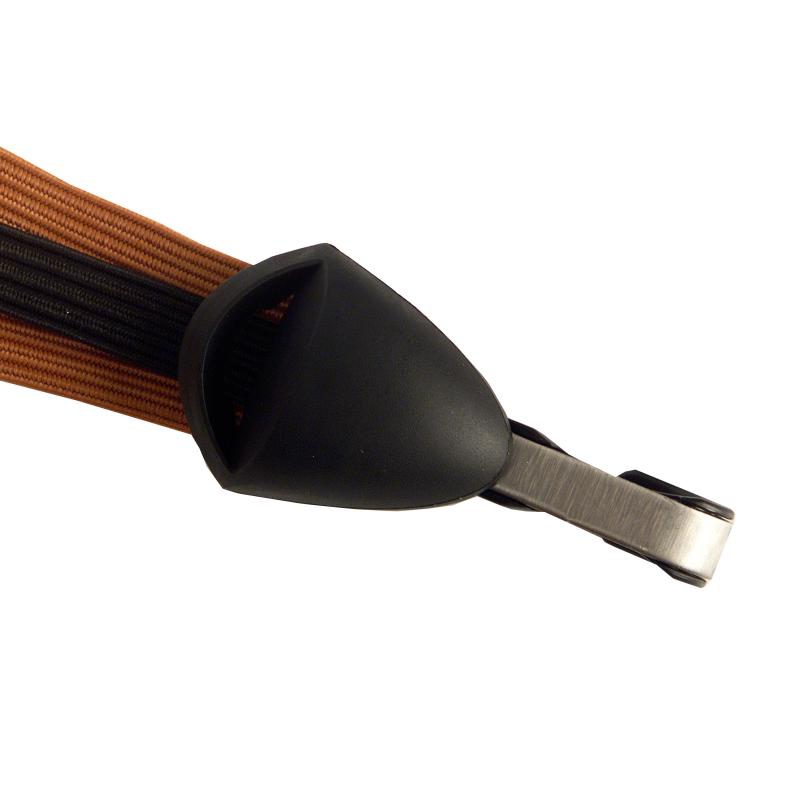 Bibia veiligheidsbinder 50 cm nylon elastaan ​​oker zwart