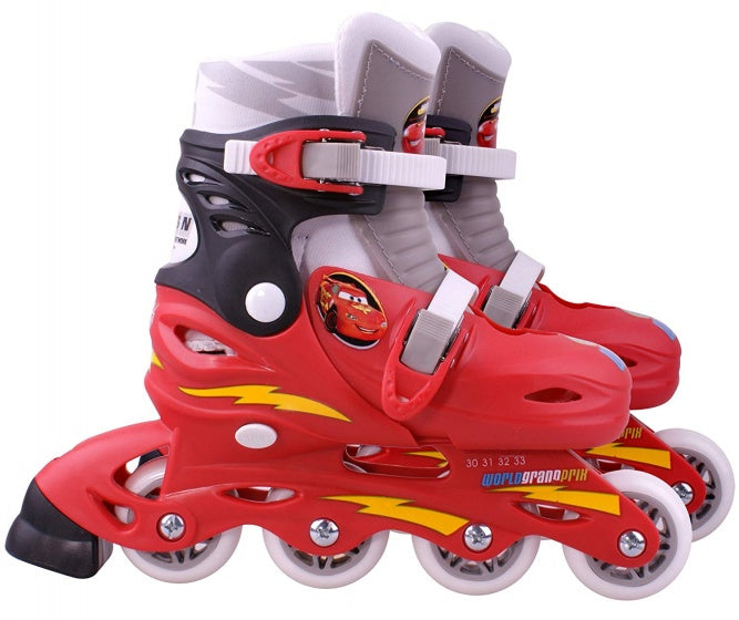 Inline Skates Cars Hardboot Rood maat 27-30