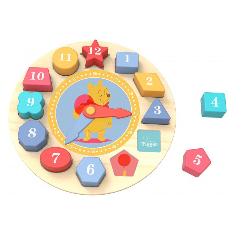 Winnie de Poeh Educatieve Houten Klokpuzzel 15-delig